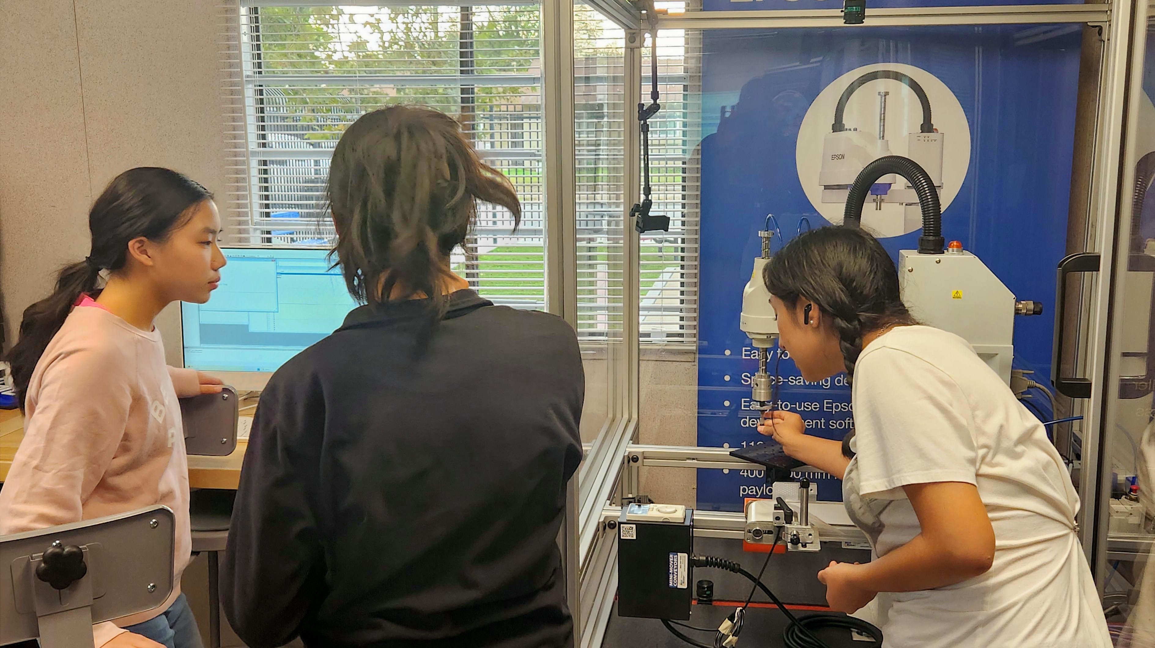 Epson industrial robot in the AAI lab